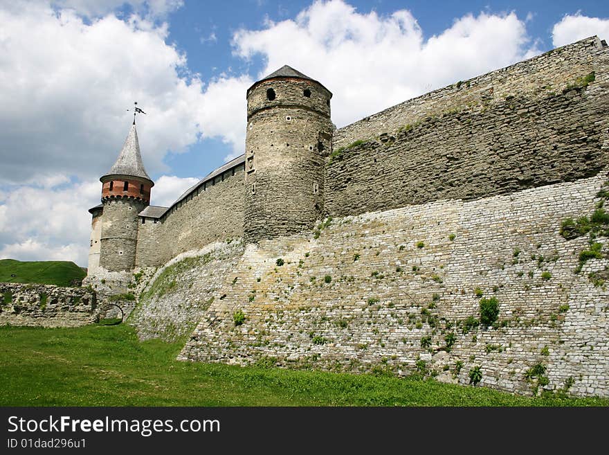 Old fortress in Kamyanets-Podolsky Ukraine