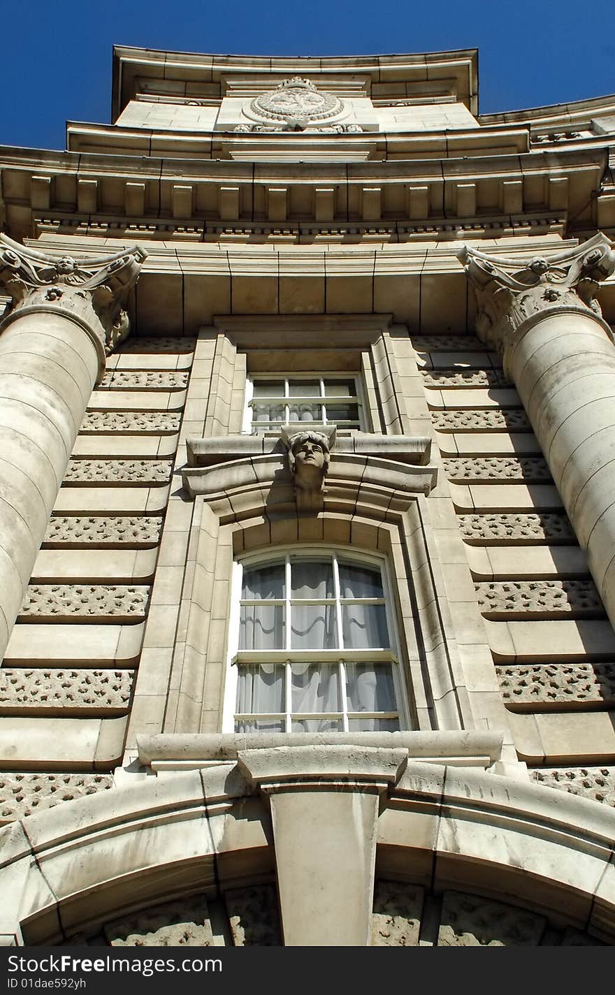 Admiralty offices victorian architecture in central london