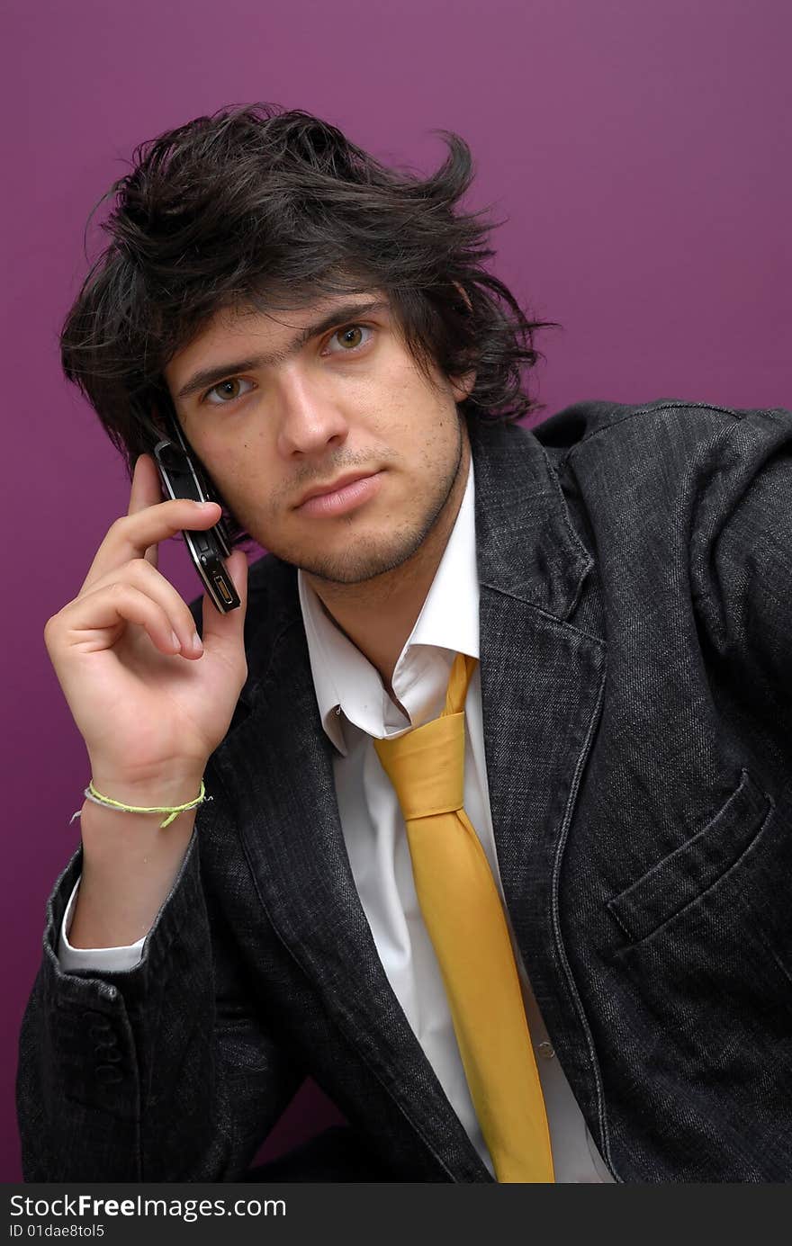 Young Man With Cellphone