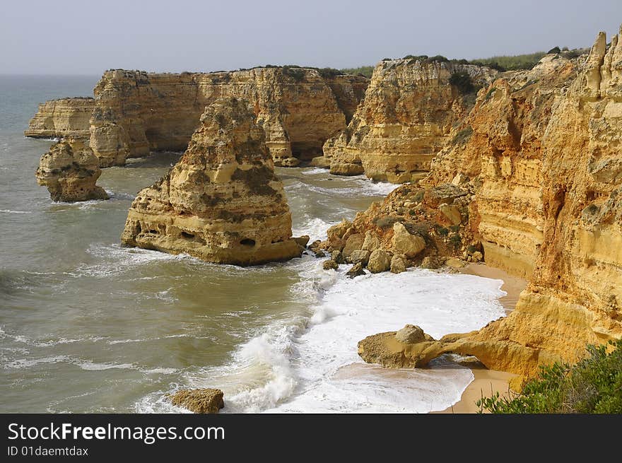 Marinha Beach in Algarve, Portugal