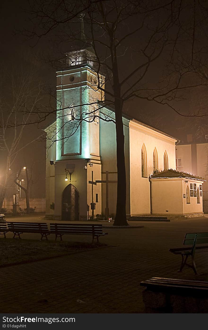 Beautiful church by night