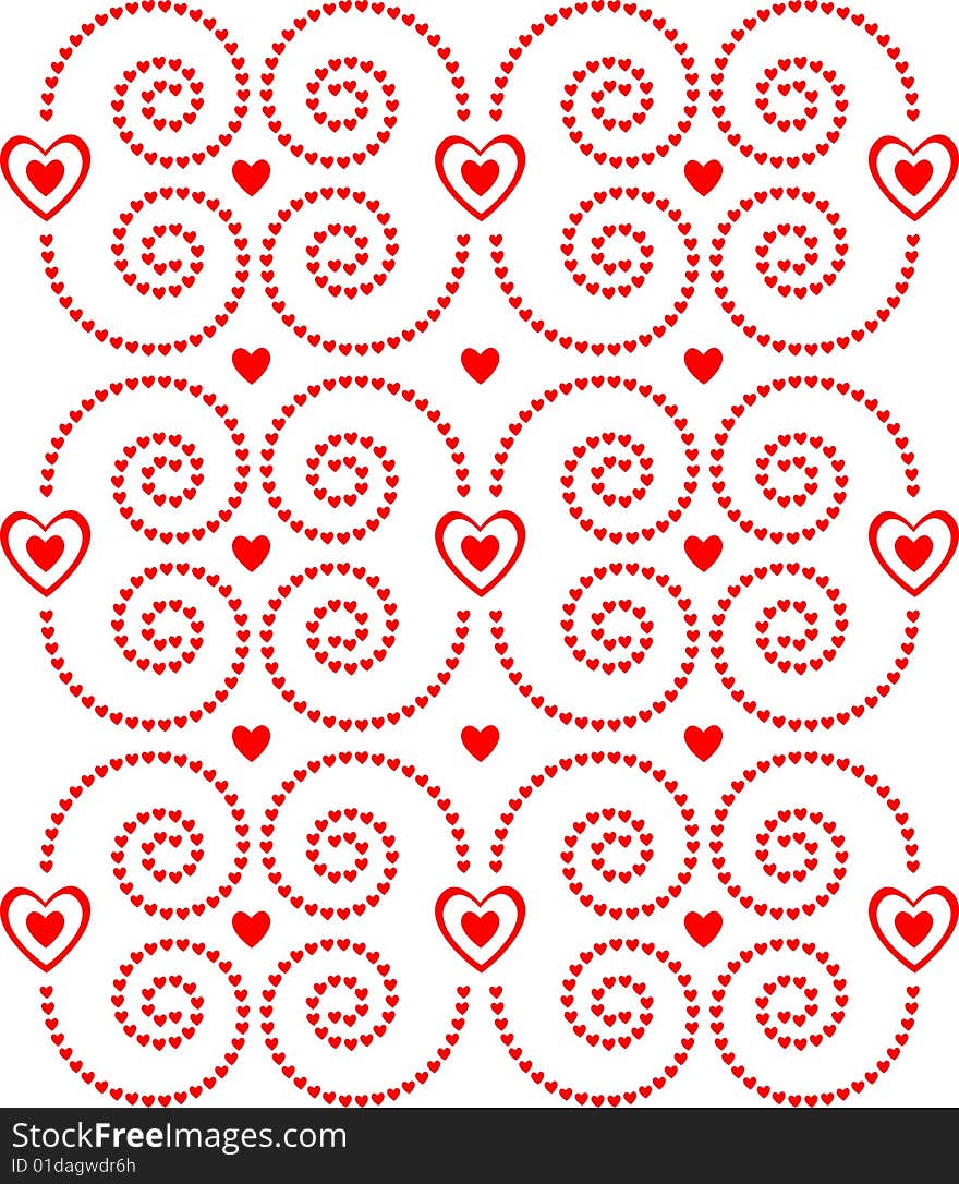 Heart pattern for valentine's day. + Vector file. Heart pattern for valentine's day. + Vector file