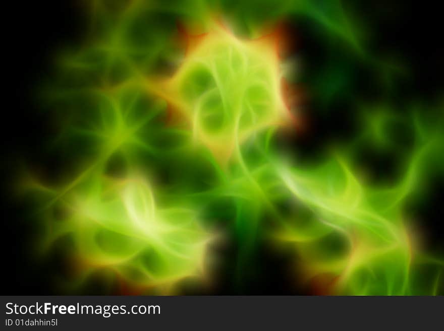 Colorful abstraction over black background. Colorful abstraction over black background