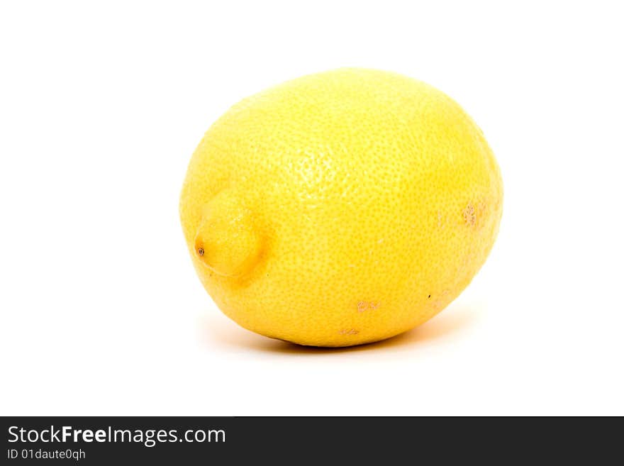 Lemon isolated on white background