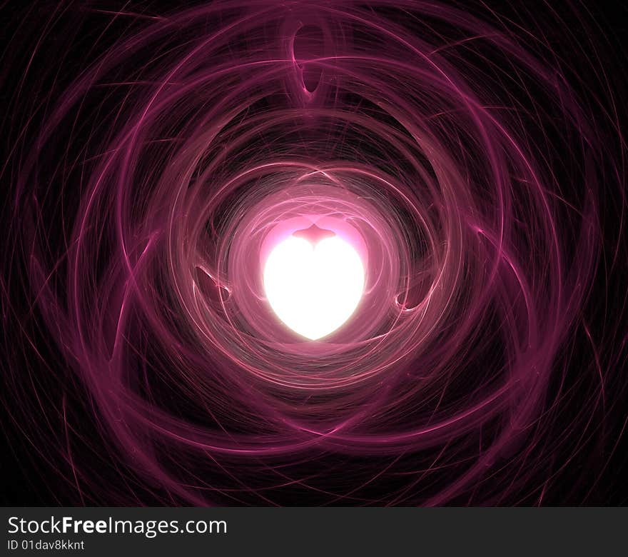 Abstract textured fractals. Background. Digital illustration.Heart. Abstract textured fractals. Background. Digital illustration.Heart