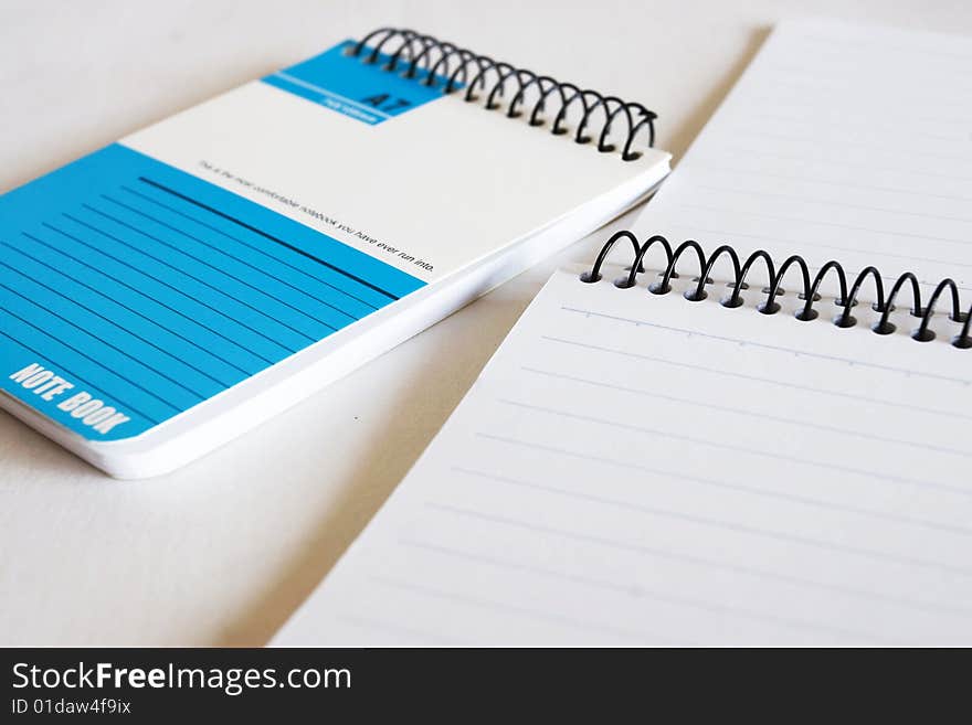 The notebook with white background.