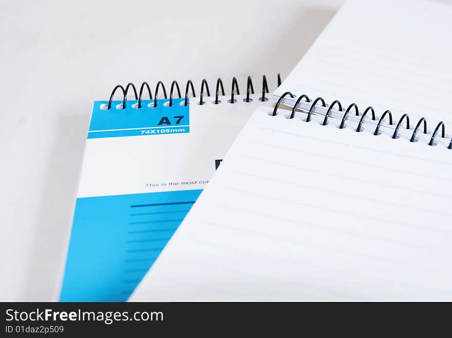 The notebook with white background.