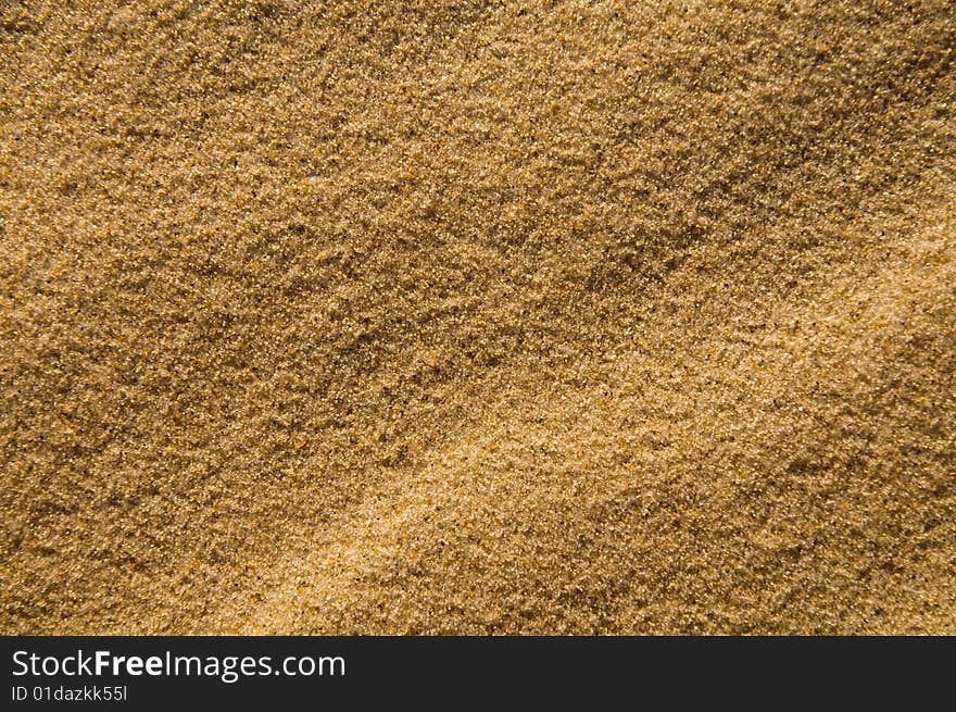 Background of delicate sand on the beach