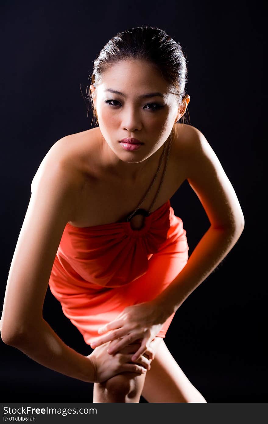 Stylish fashion asian young woman