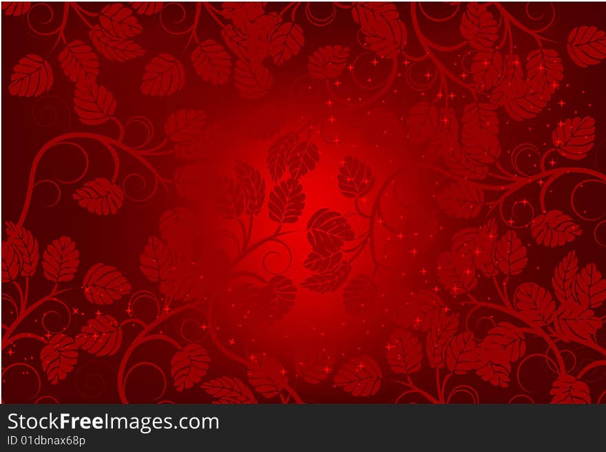 Valentines day background with heart, vector illustration