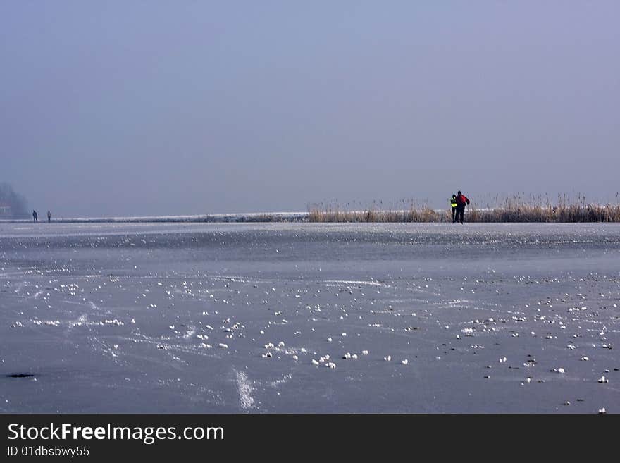 Ice skating