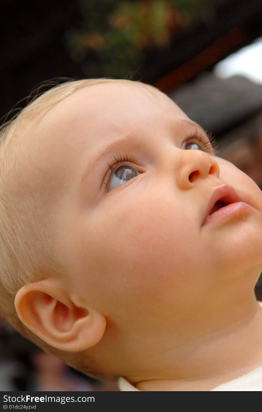 Beautiful  little girl face  portrait. Beautiful  little girl face  portrait