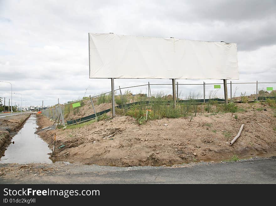 Blank billboard