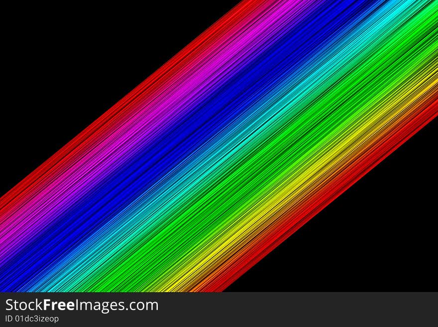 Diagonal striped digital rainbow with room for text. Diagonal striped digital rainbow with room for text