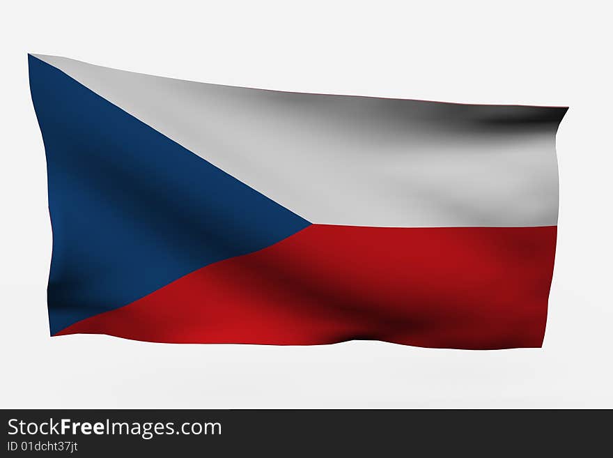 Czech Republic 3d Flag