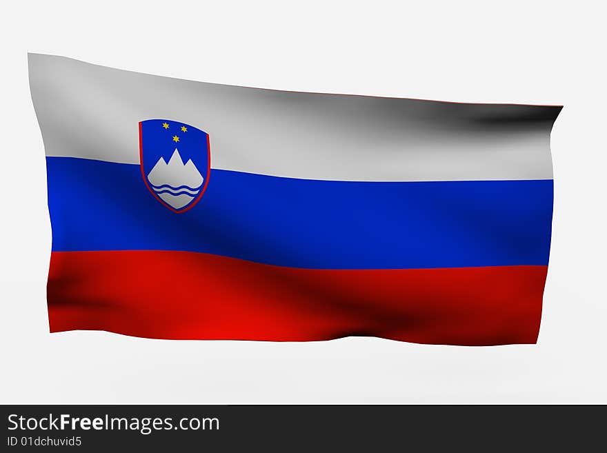 Eslovenia 3d Flag