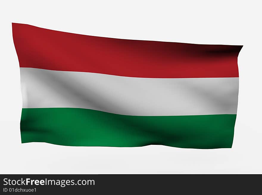 Hungary 3d flag