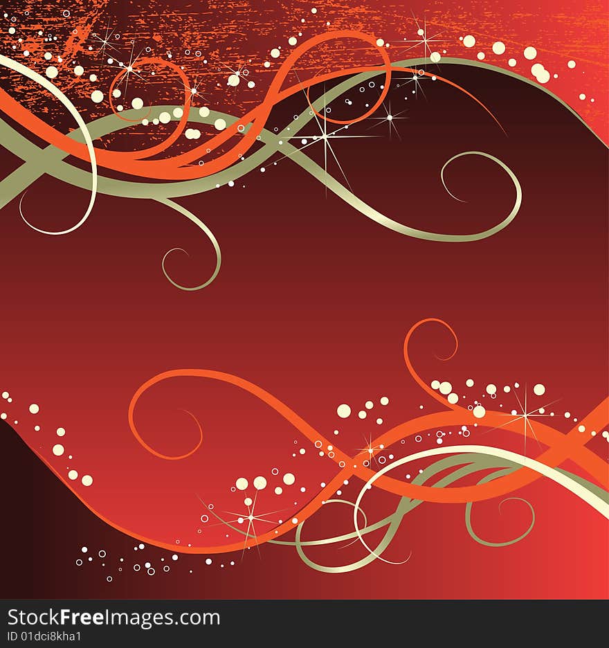 Christmas red background, vector illustration. Christmas red background, vector illustration