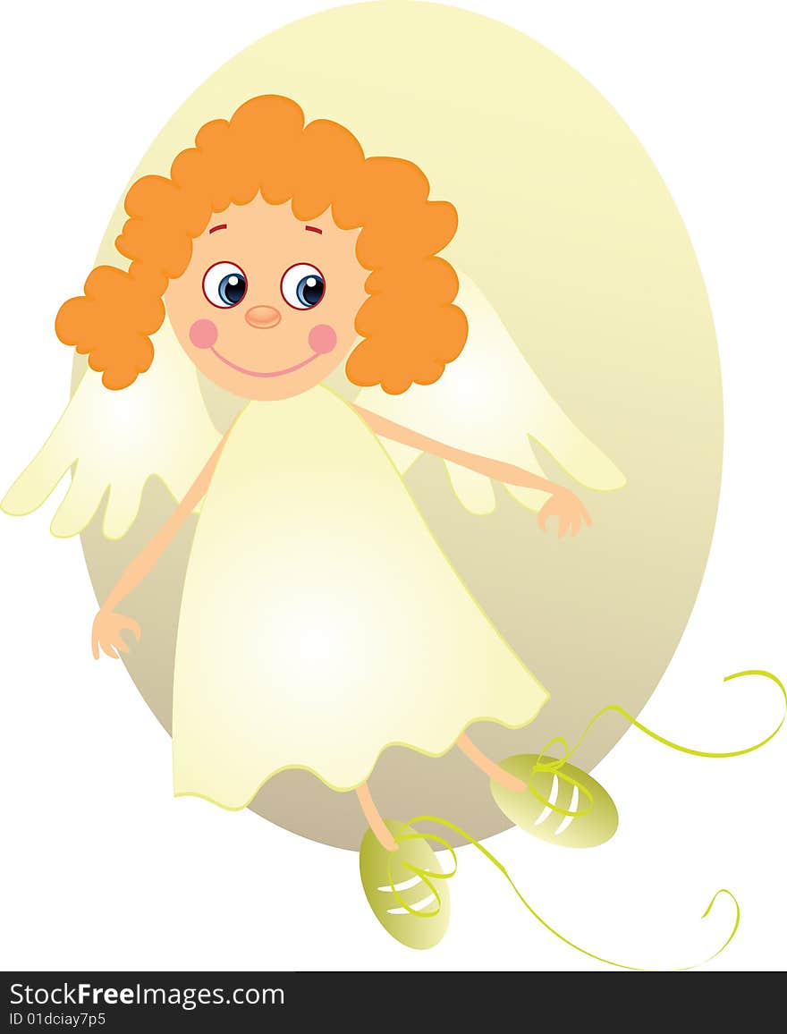 Little angel. vector illustration for design