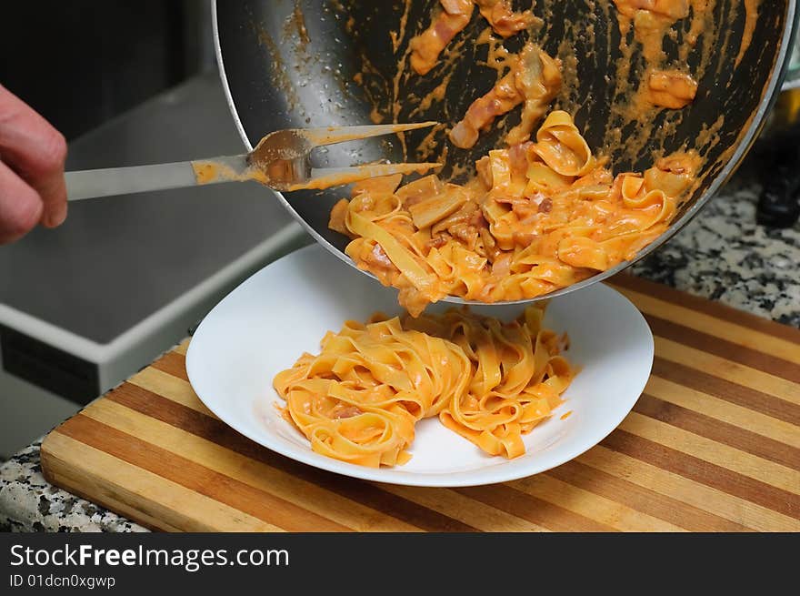 Pouring Pasta