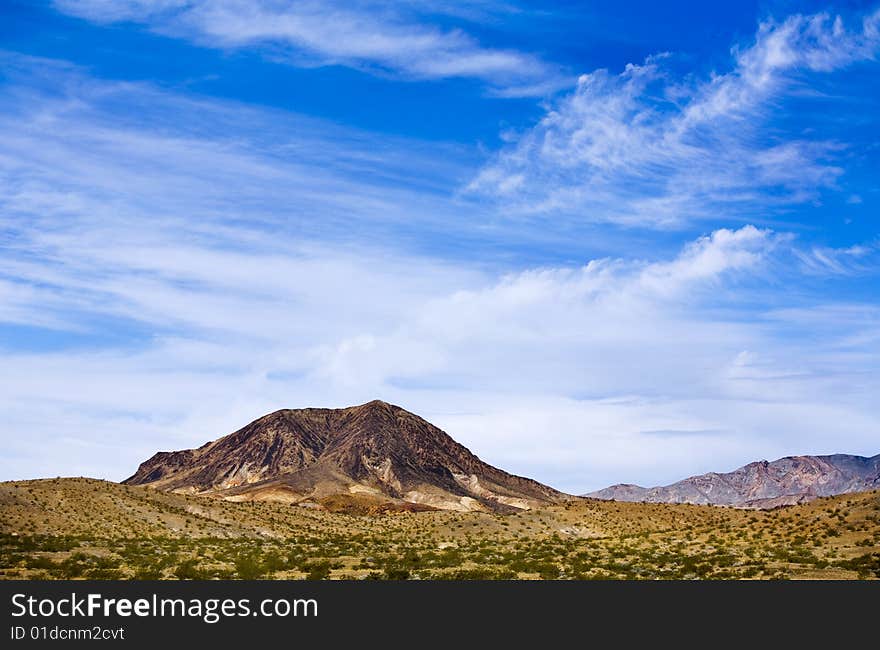 View of the Nevada Desert. View of the Nevada Desert.