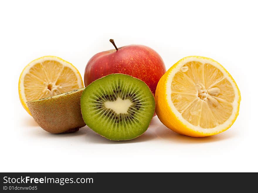 Fruit on a white background. Fruit on a white background