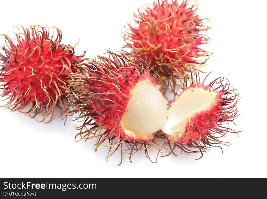 Rambutan fruit from tropical country