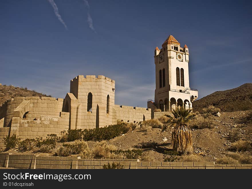 This is a clock tower at Scotty's Castle in Death Valley National Park. This is a clock tower at Scotty's Castle in Death Valley National Park.