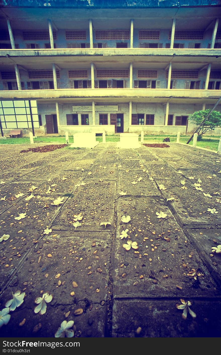 S21 prison of Pol Pot from Cambodia. (film scan)