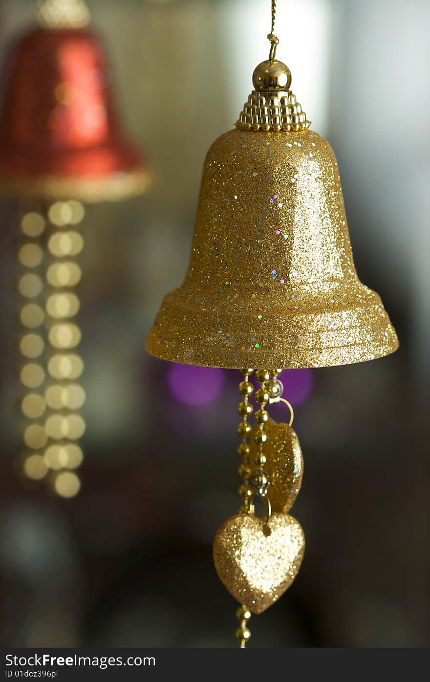 Beautiful Ornate Bell Hanging Ornaments with Narrow Depth of Field. Beautiful Ornate Bell Hanging Ornaments with Narrow Depth of Field.