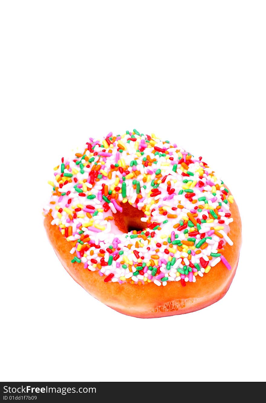 Hole donut with a bunch of sprinkle