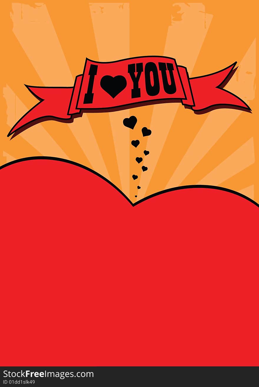 Vector background for valentines day. Vector background for valentines day