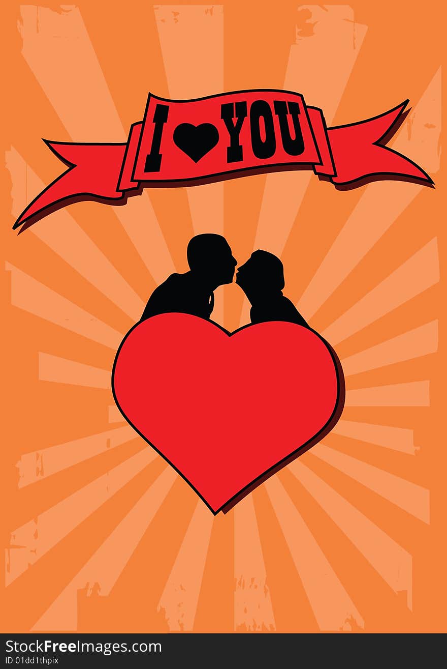 Vector background for valentine's day. Vector background for valentine's day