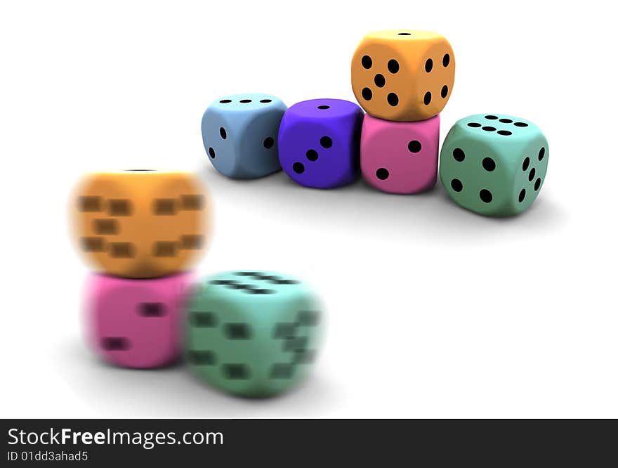 Isolated dices