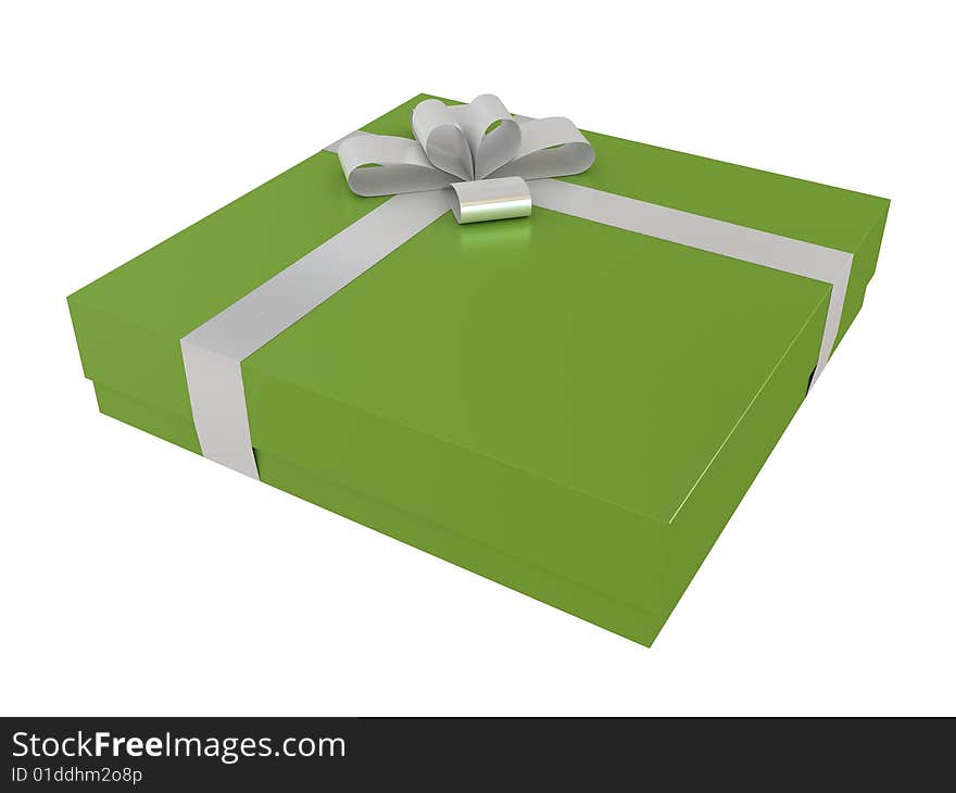 Gift box isolated on white background