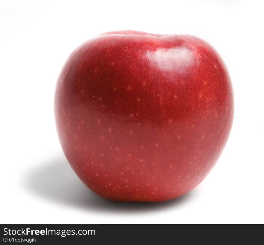 Red apple isolated on white