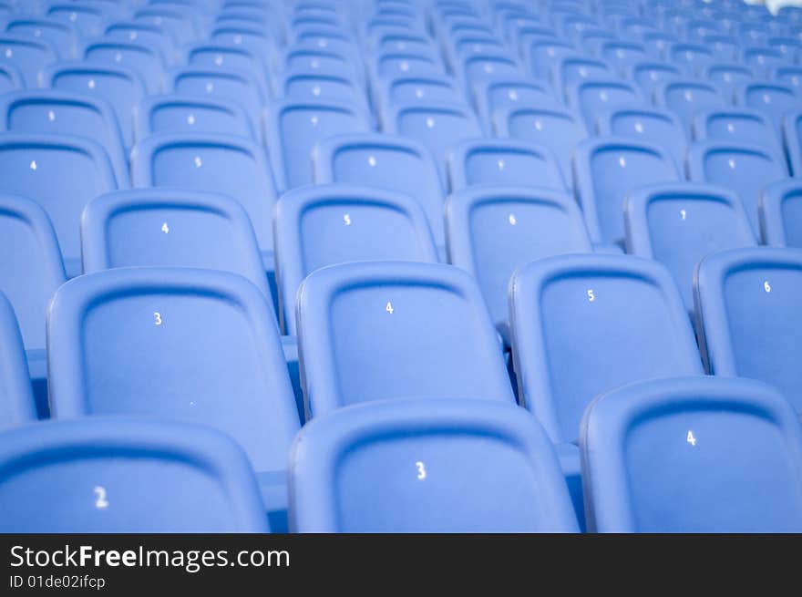 Chairs in a olimpic stadium of rome