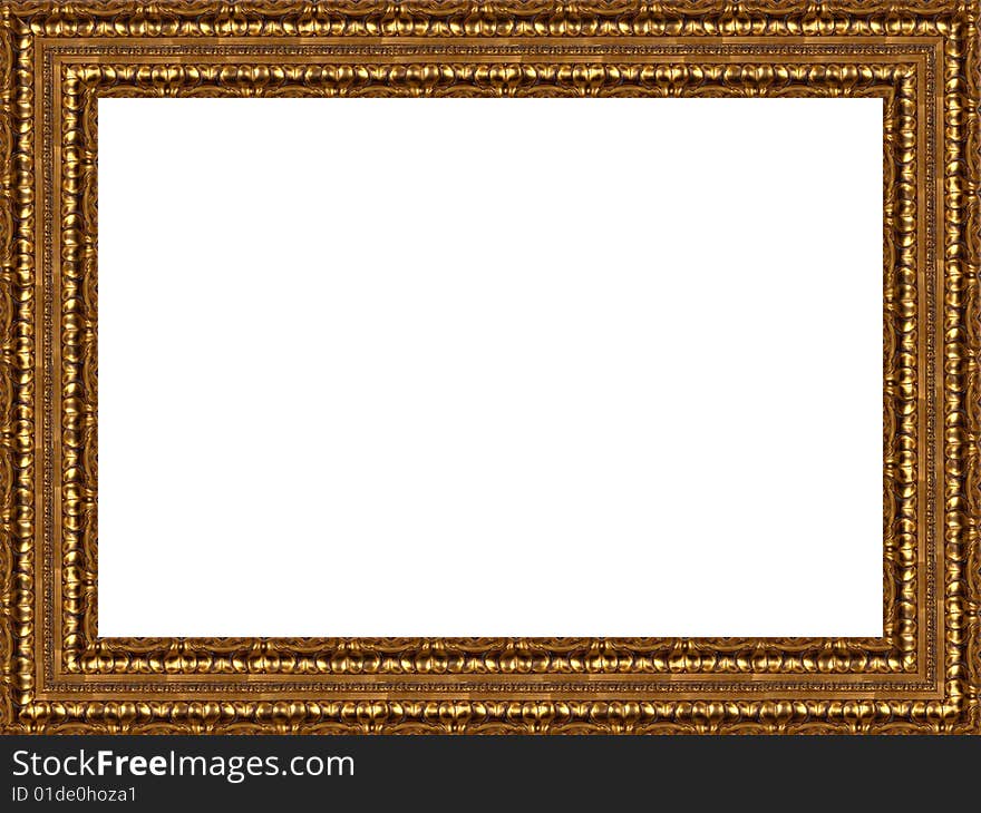 A picture frame on a white