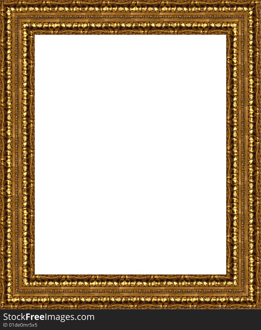 A picture frame on a white