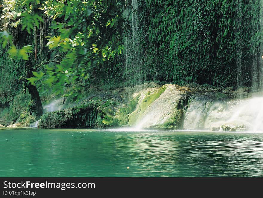 The place  is  waterfall and very green
(scanned film source). The place  is  waterfall and very green
(scanned film source)