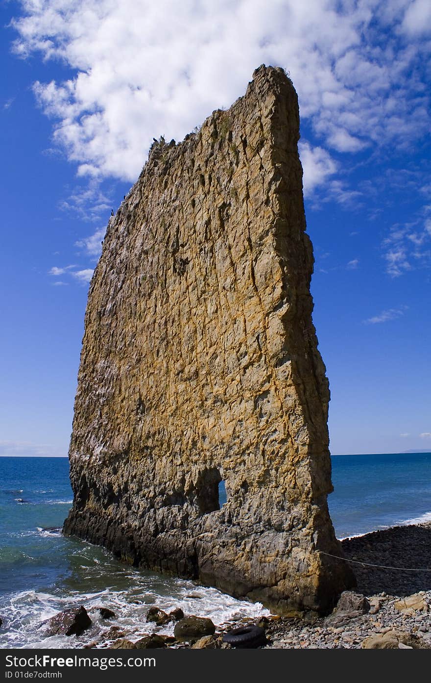 Rock sail, Black sea, Russia