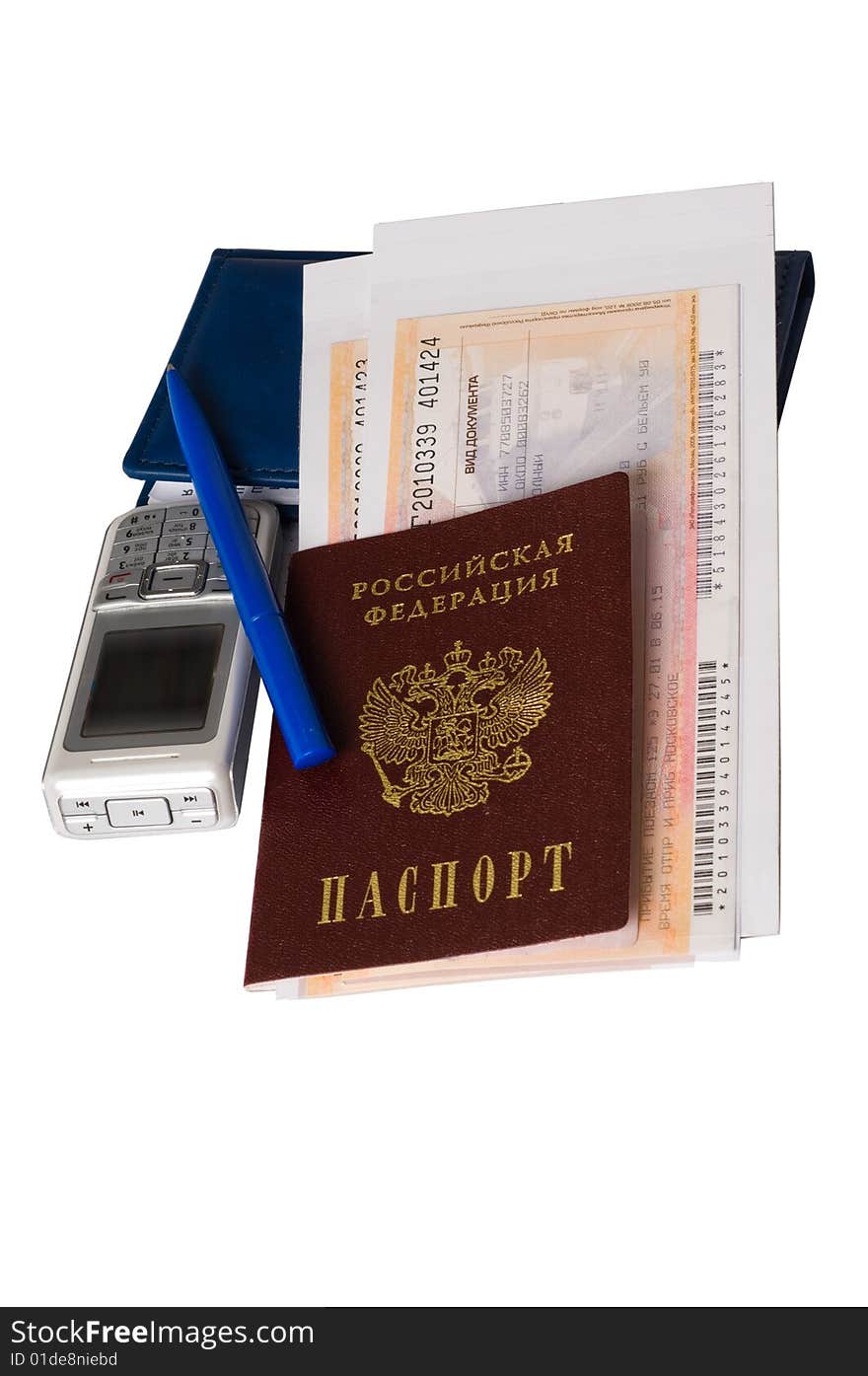 The passport and travel papers.