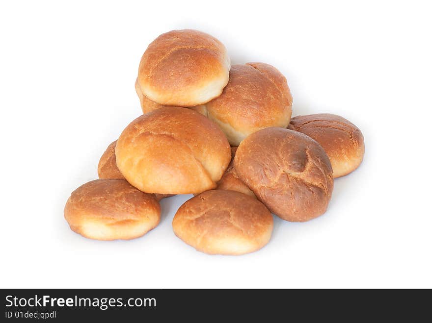 Fresh small bread on a light background. Fresh small bread on a light background