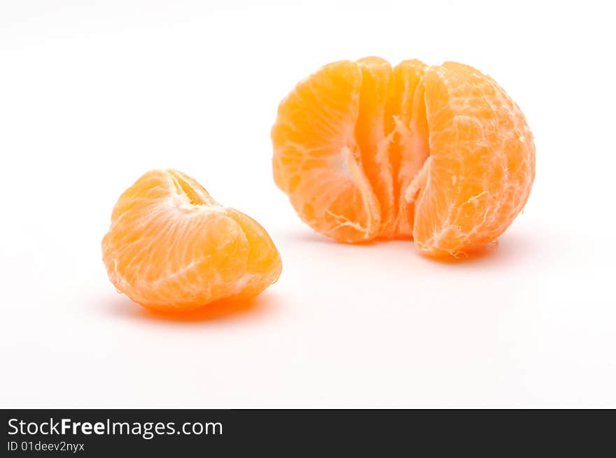 Peeled tangerine