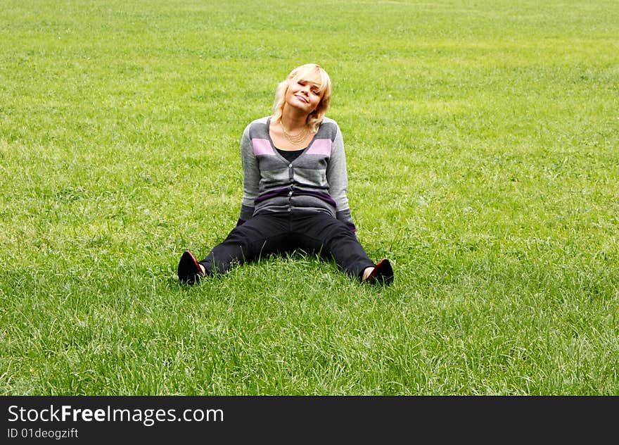 Girl on the grass