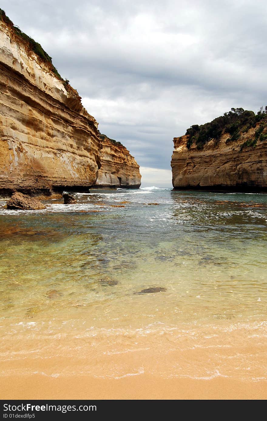 Loch Ard Gorge is named after a ship that was wrecked off this coastline in 1878. This beach and gorge is one of the highlights of Australia's Great Ocean Road (also known as the Shipwreck Coast). Loch Ard Gorge is named after a ship that was wrecked off this coastline in 1878. This beach and gorge is one of the highlights of Australia's Great Ocean Road (also known as the Shipwreck Coast).