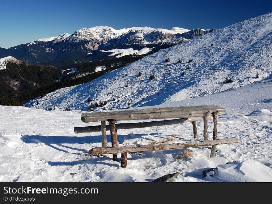 Carpathian mountains in Romania, winter time season. Carpathian mountains in Romania, winter time season.