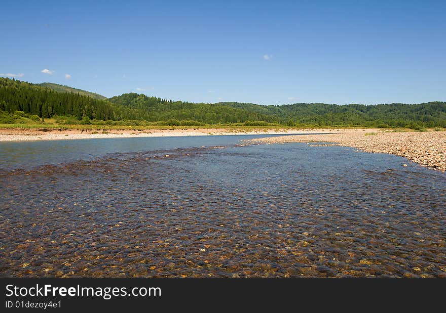 River With Pebbles