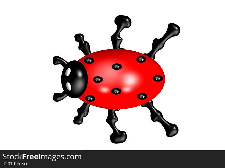 Ladybird - a computer generated image