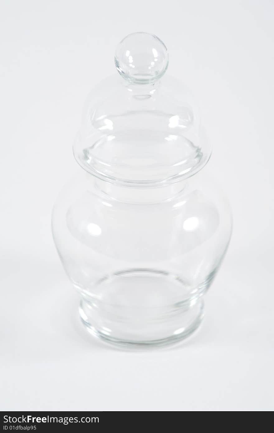 Glass jellybean jar